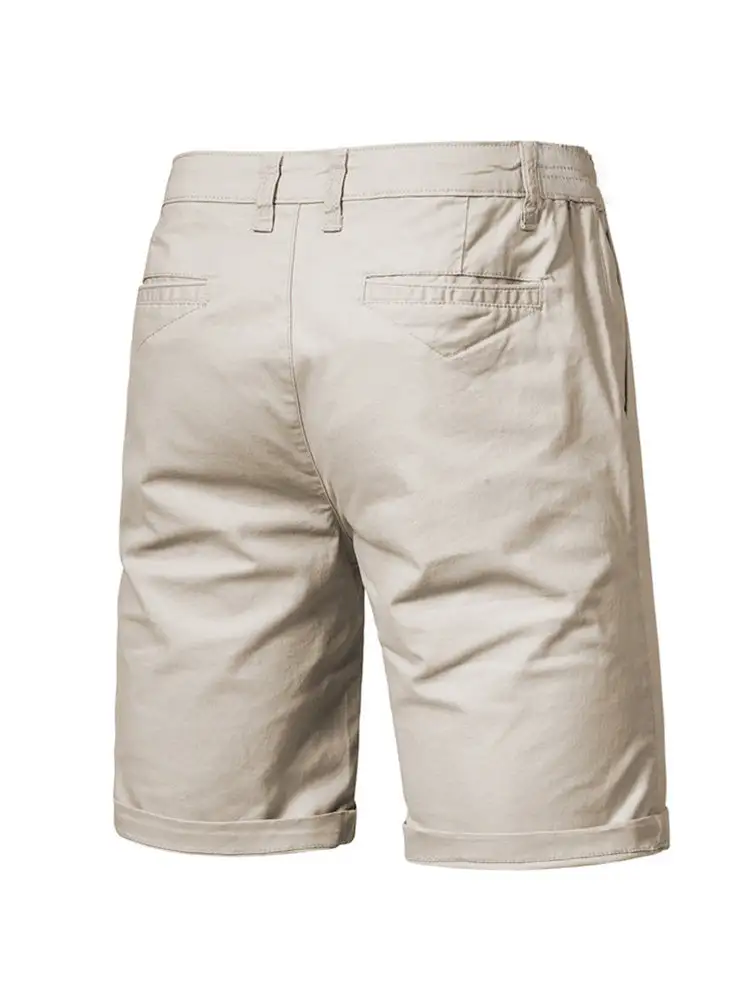 Men's Casual Business Straight Cotton Shorts