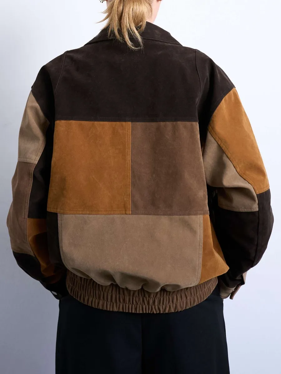 Color Block Zip Up Jacket