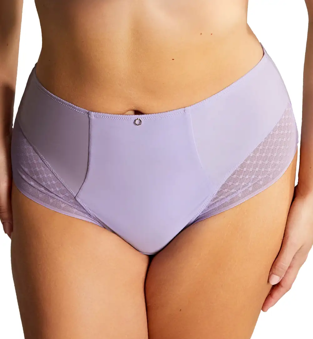 Everyday High-Waist Lace Cotton High-Leg Brief Panty