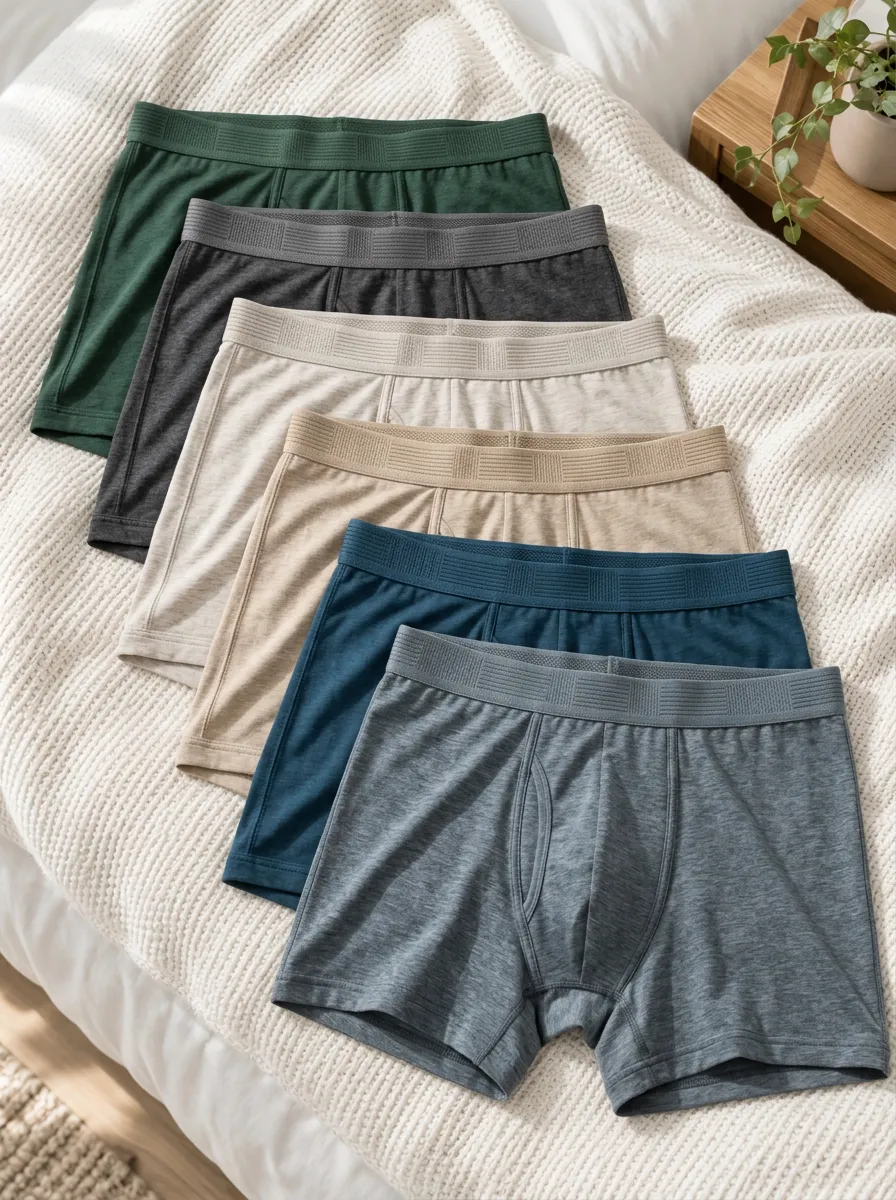 Men's Everyday Essentials Multipack Cotton Comfort Boxer Briefs Set