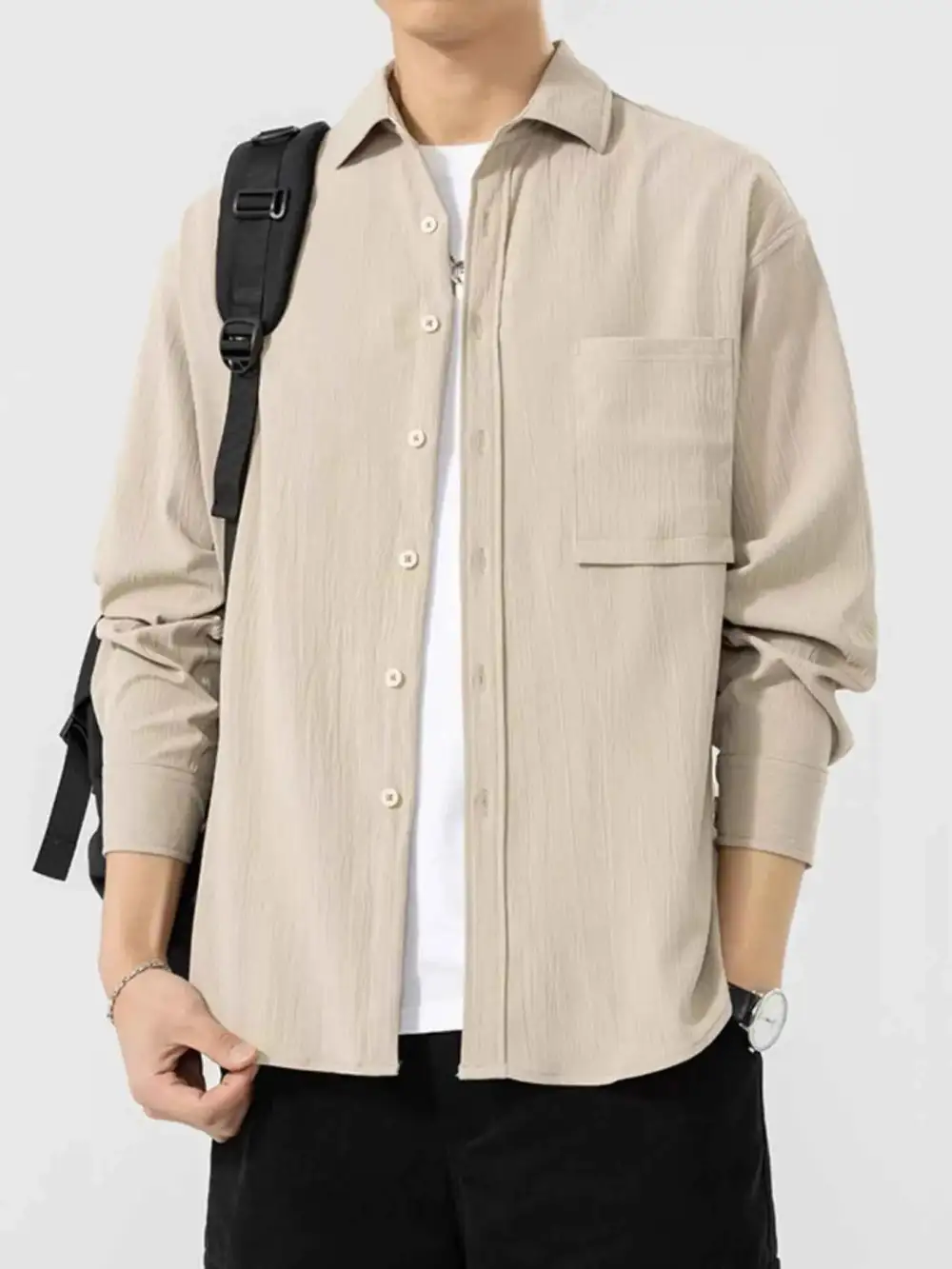 Everyday Button Up Long Sleeve Shirt