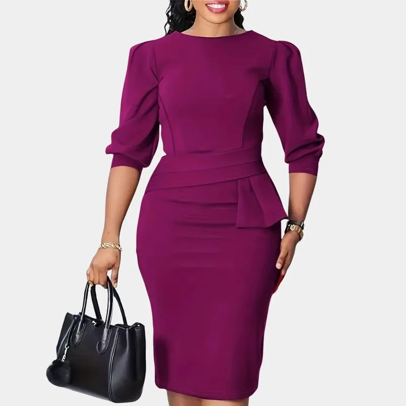 Bloom -refined Ruffle Midi Dress