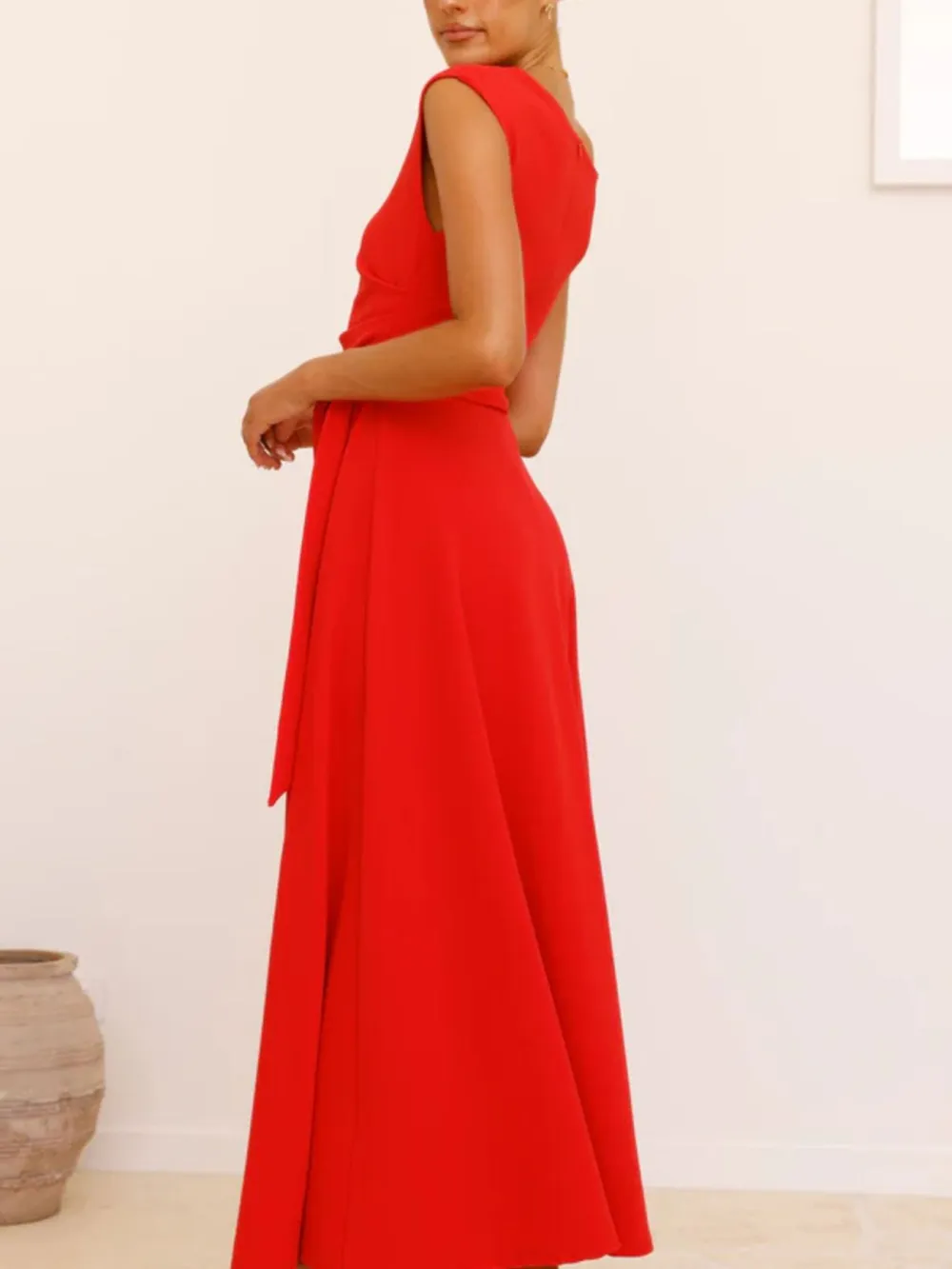 Tie Waist Maxi Dress