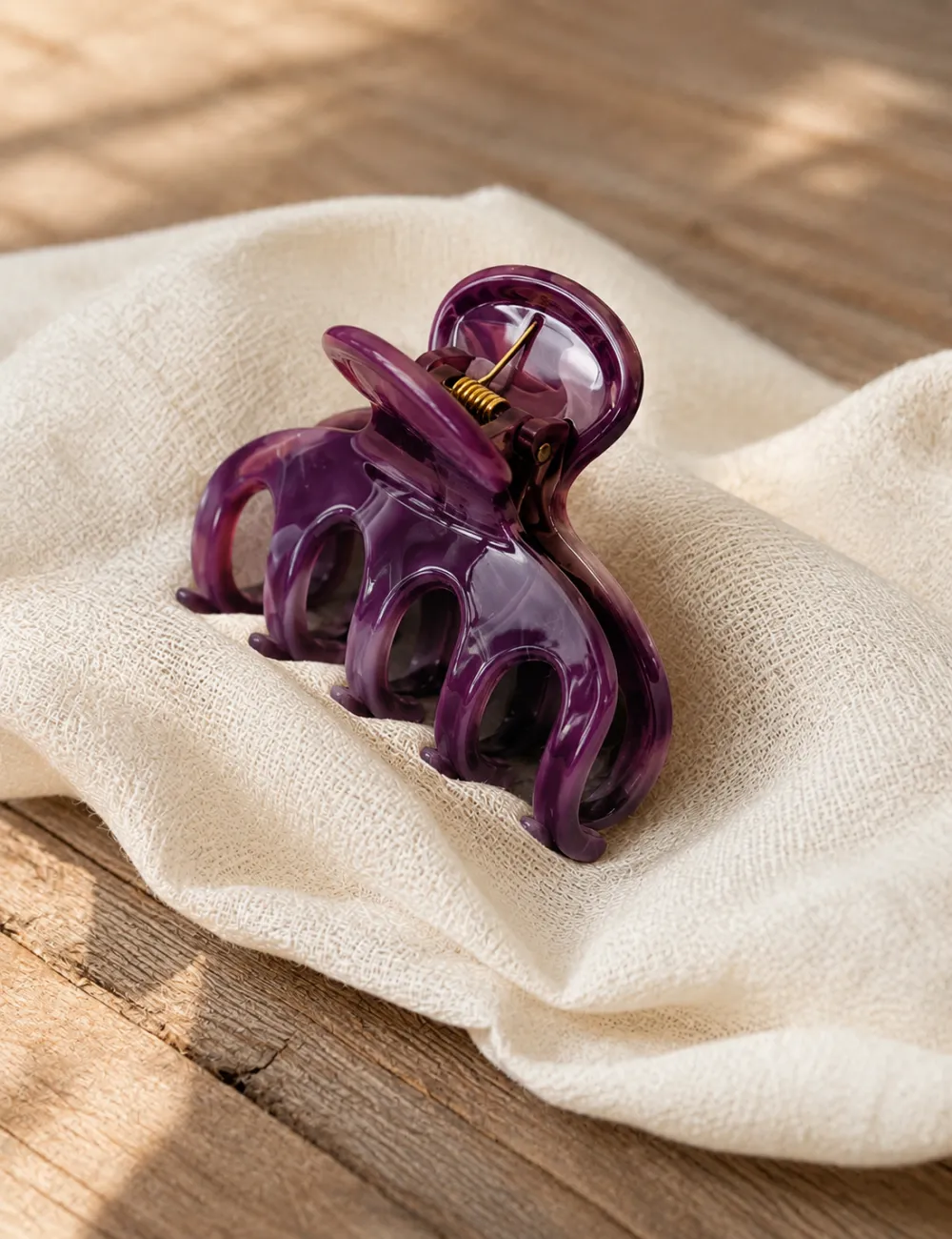Pumpkin Shape Mini Hair Clip