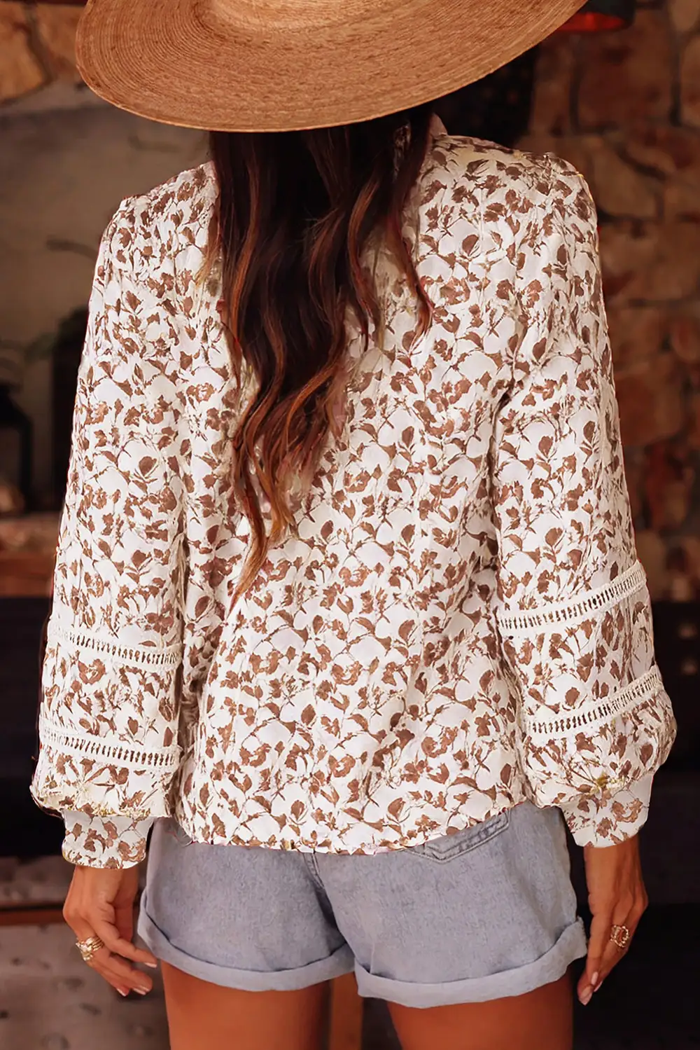 Floral Button Front Shirt