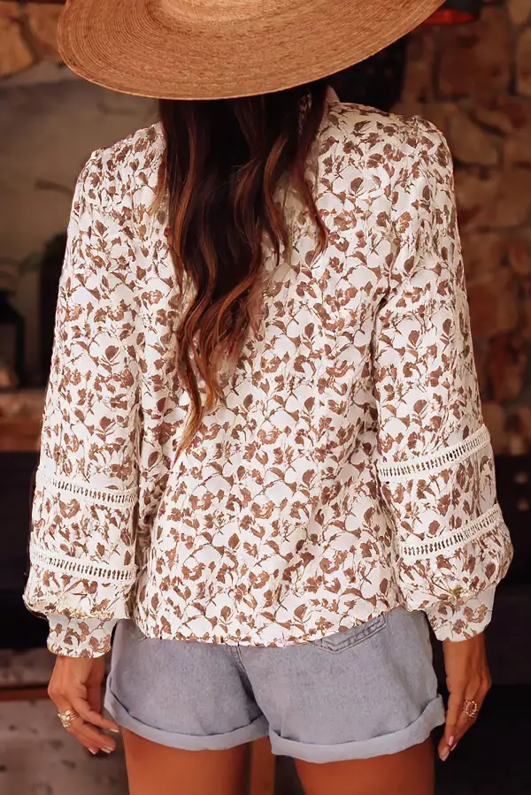 Floral Button Front Shirt