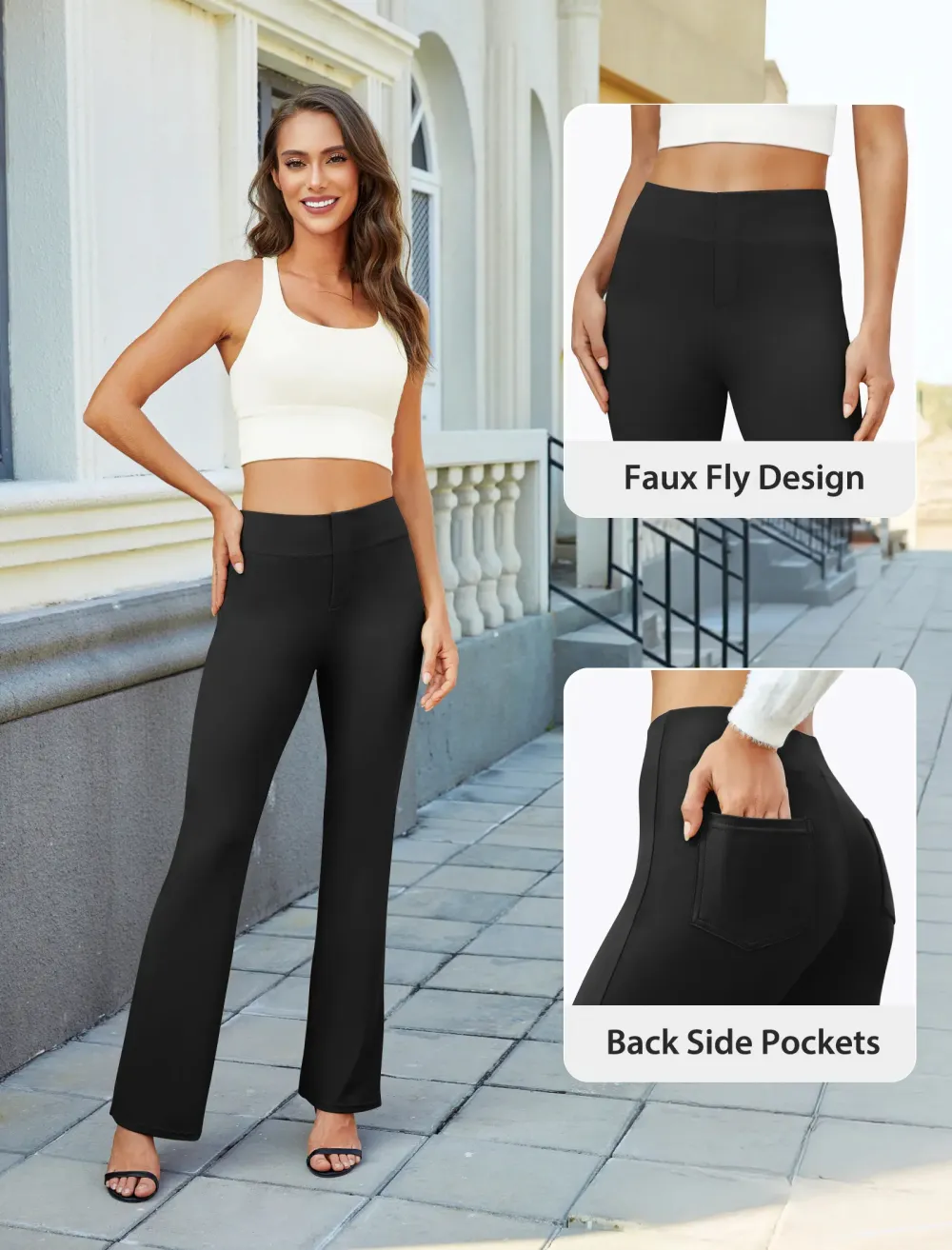 Women's Bootcut Dress Pants Business Casual Work Pants