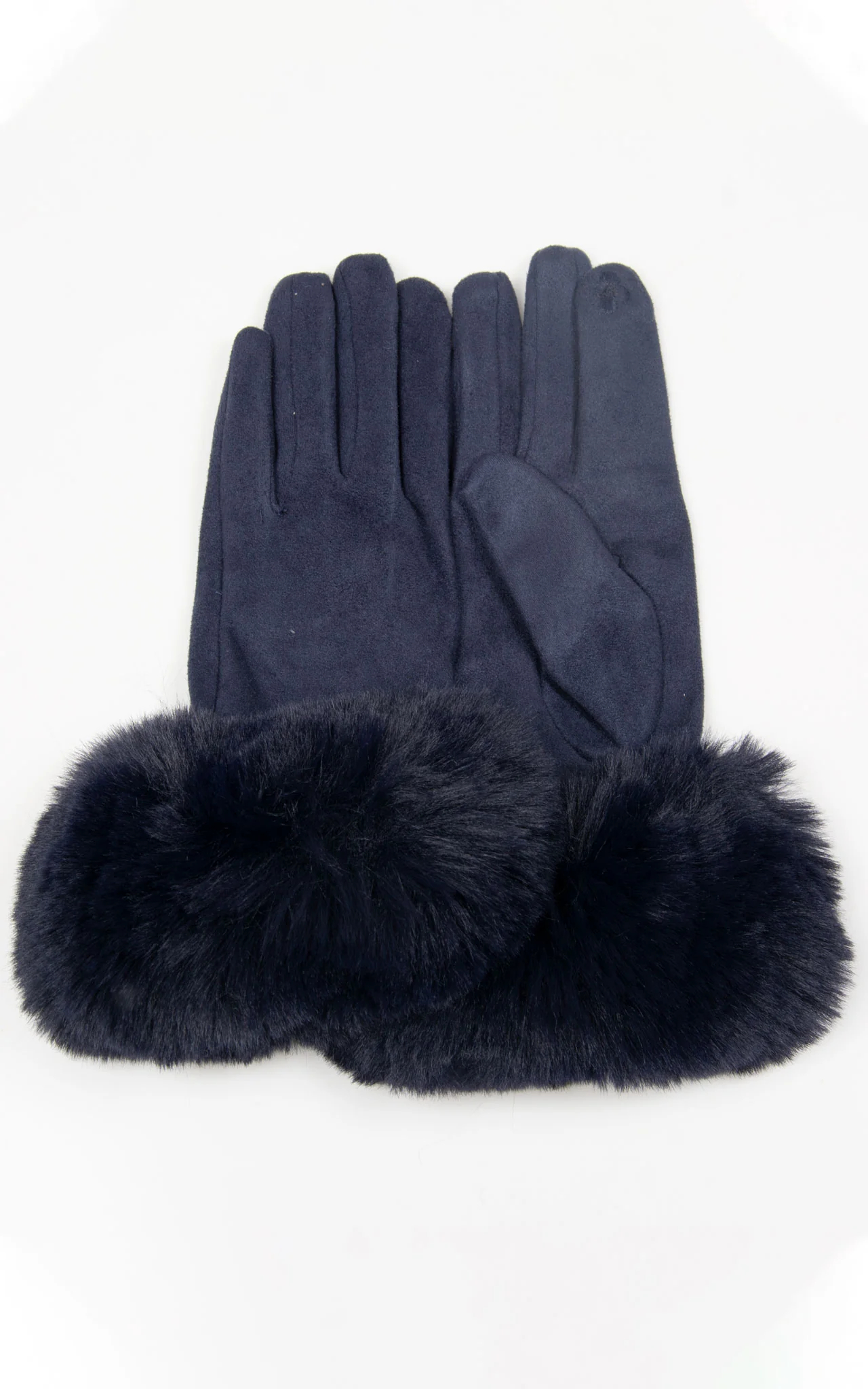 Fashionable And Exquisite Elastic Faux Suede Gloves