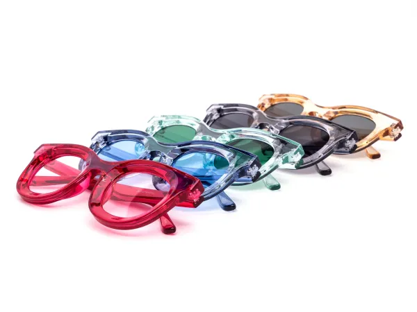 12-Pack Retro Round Translucent Sunglasses