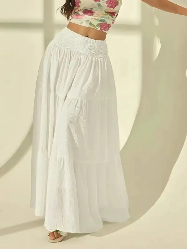 Relaxed Tiered Maxi Skirt