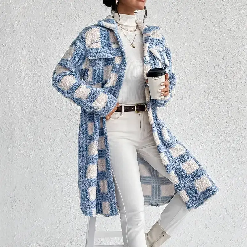 Plaid Fleece Layering Jacket