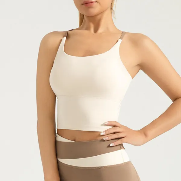 Women's Plain Criss Cross Sports Top