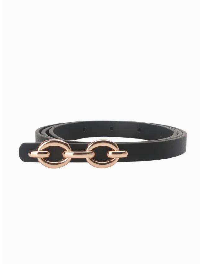 Double Chain Buckle Belt