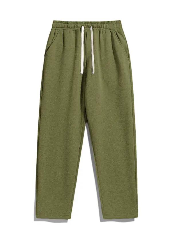 Men’s Regular Fit Solid Drawstring Waist Sweatpants