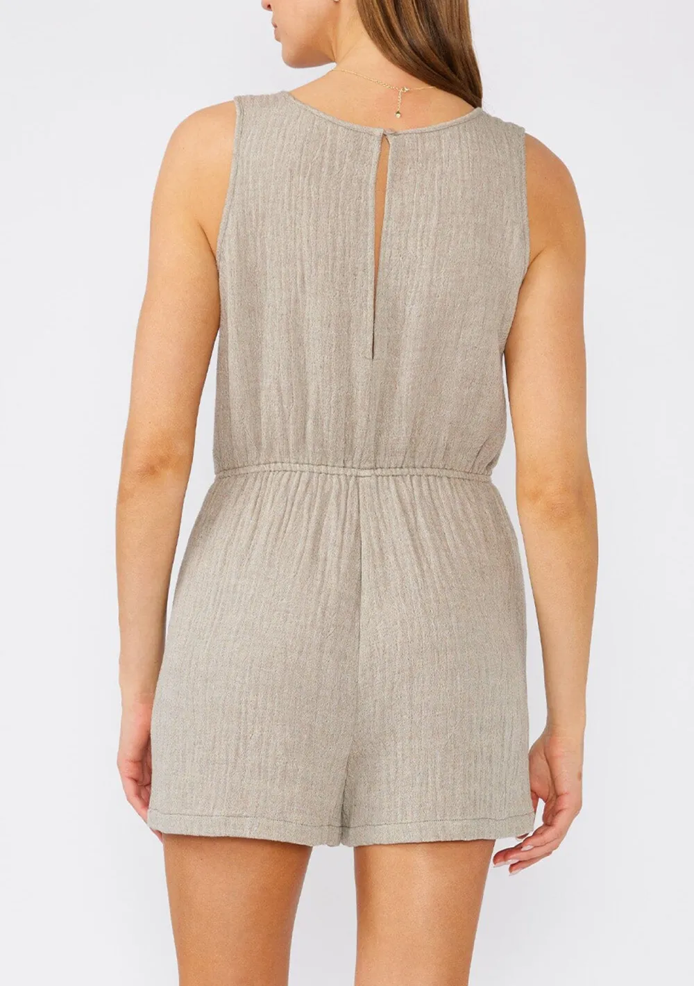 Scoop Neck Sleevless Romper