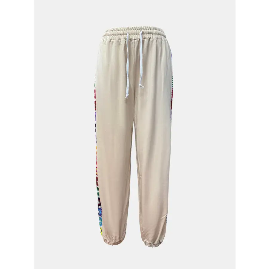 Drawstring High Waist Pants