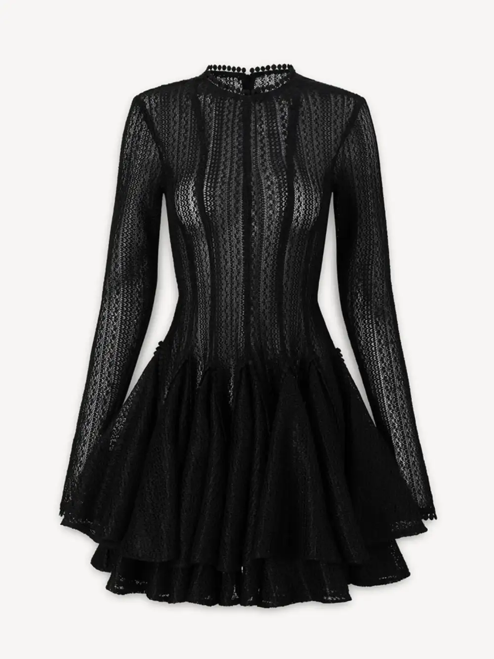 Comfort Fit Round Neck Long Sleeve Dress