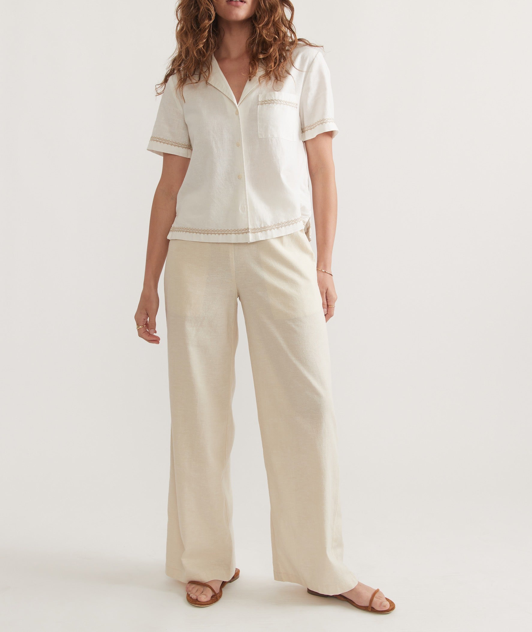 Casual Beige Trousers