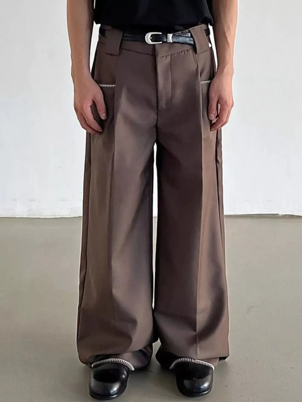 Men's Wide Leg Dress Pants
