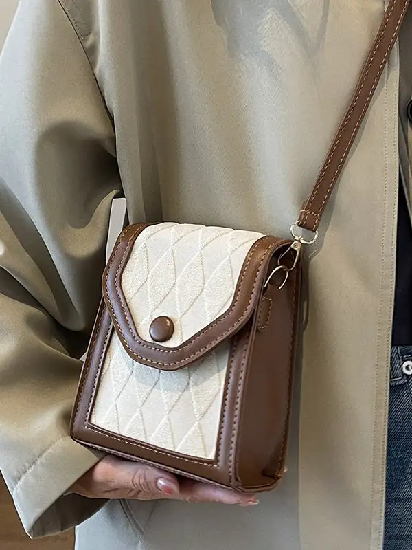 Modern Vintage Geometric Crossbody Bag