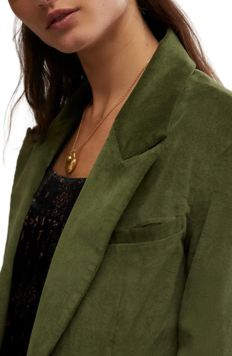 Casual Style Velvet Duster