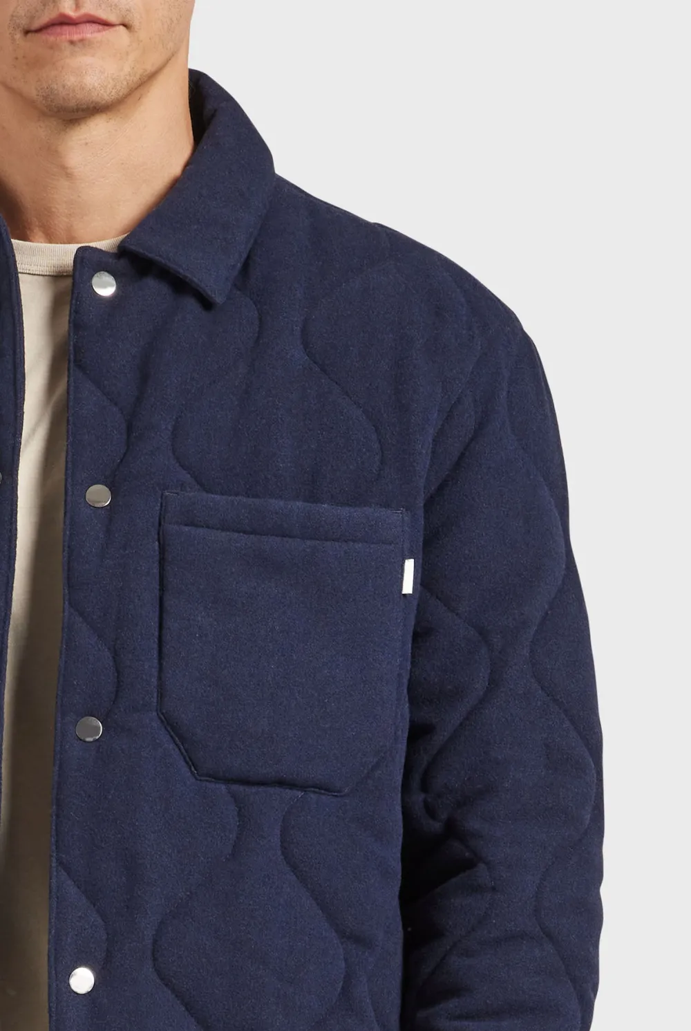 Plymouth Quilted Jacket-Titanium grey