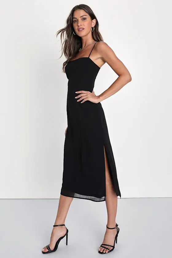 Sweetest Invite Blue Multi Floral Sleeveless Midi Dress