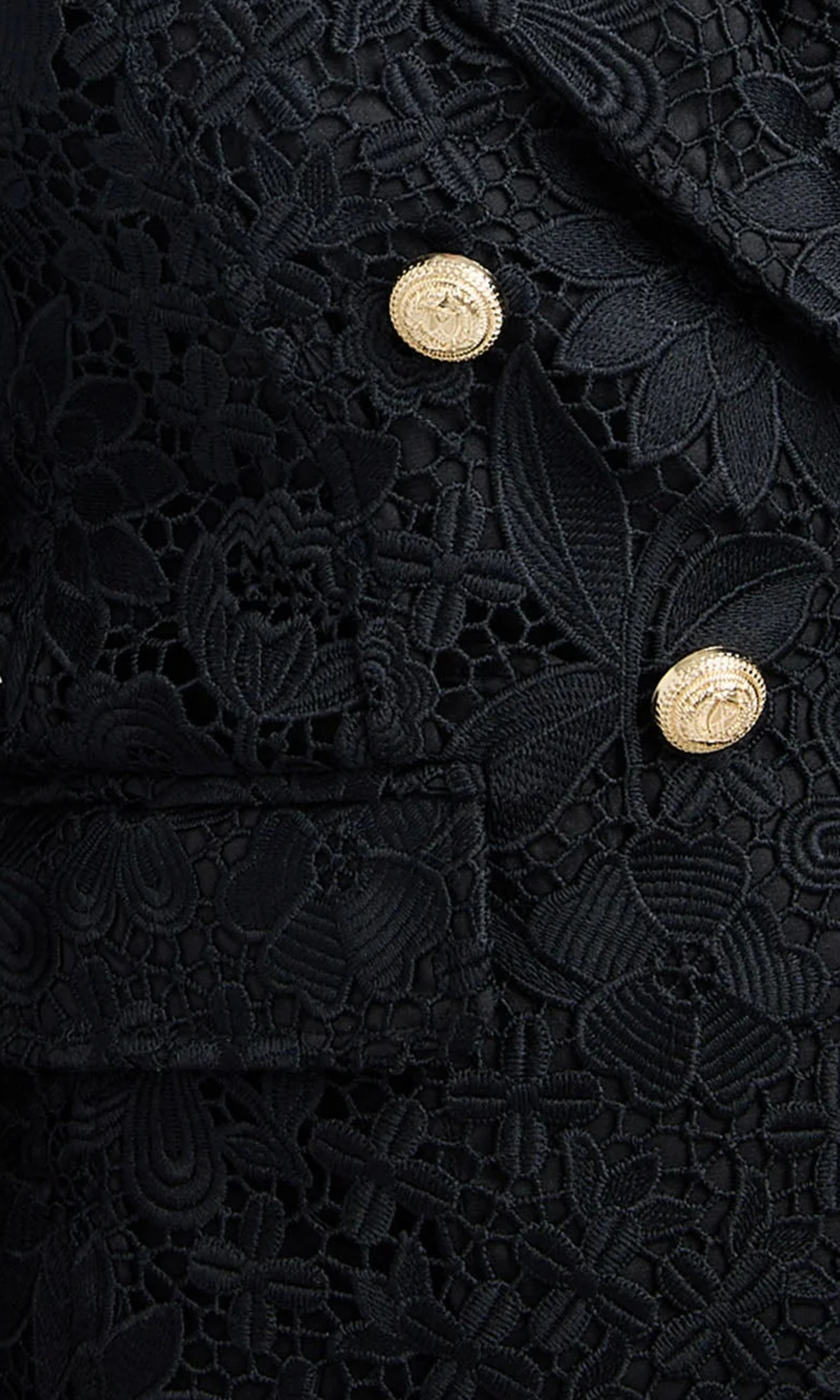 Buttoned Tweed Blazer