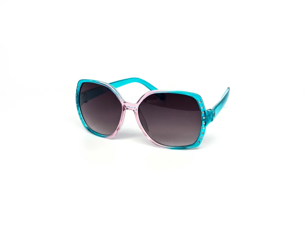 12-Pack Kids Retro Square Gradient Sunglasses