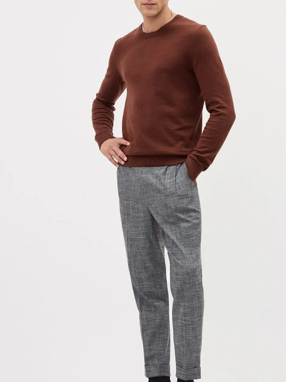 Cinnabar Long-Sleeve Crew-Neck Sweater