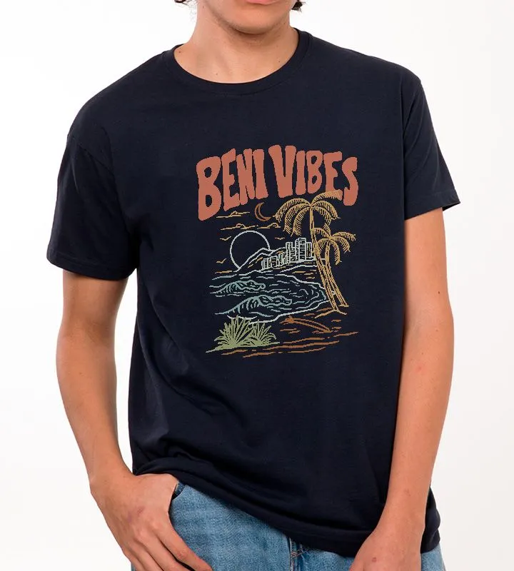 Coconut Tree Line Pattern T-Shirt