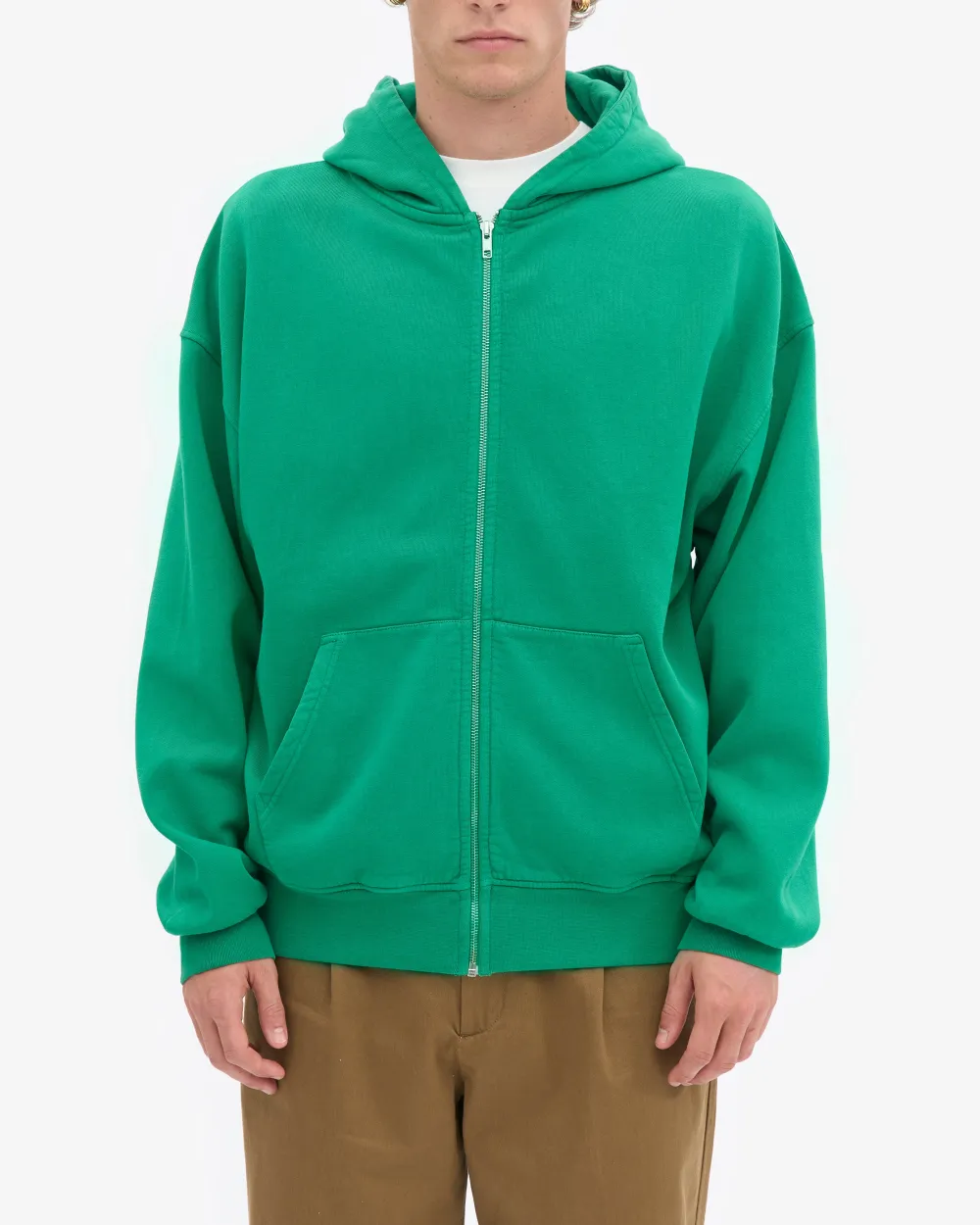 Minimal Comfort Organic Oversized Zip Hoodie
