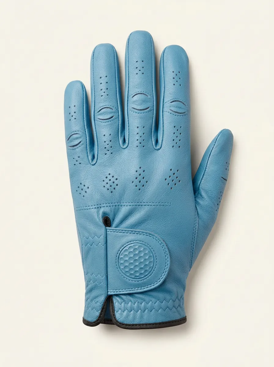 Embossed Leather Golf Glove