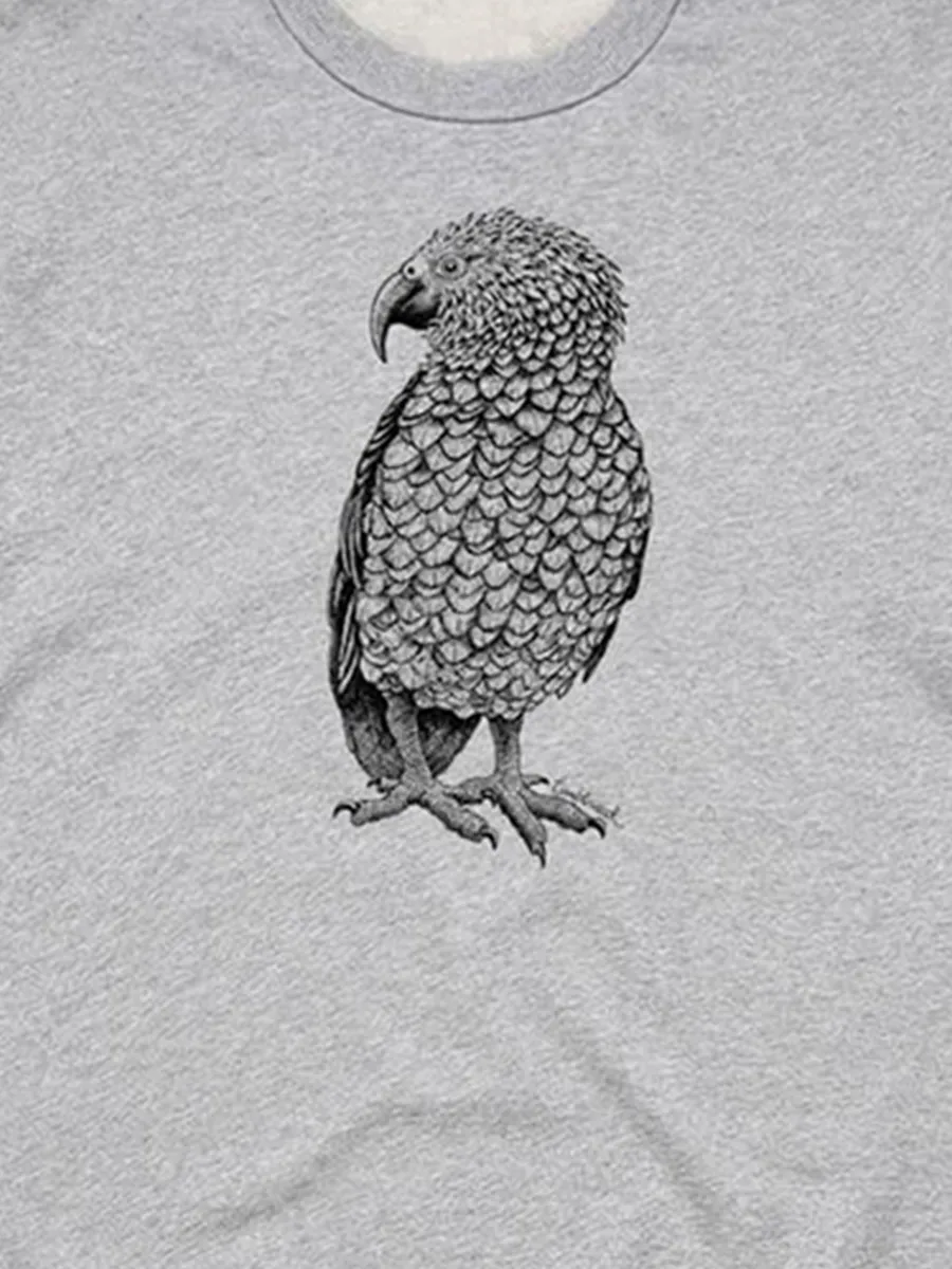Simple and fashionable parrot animal pattern versatile casual sportswear shirt