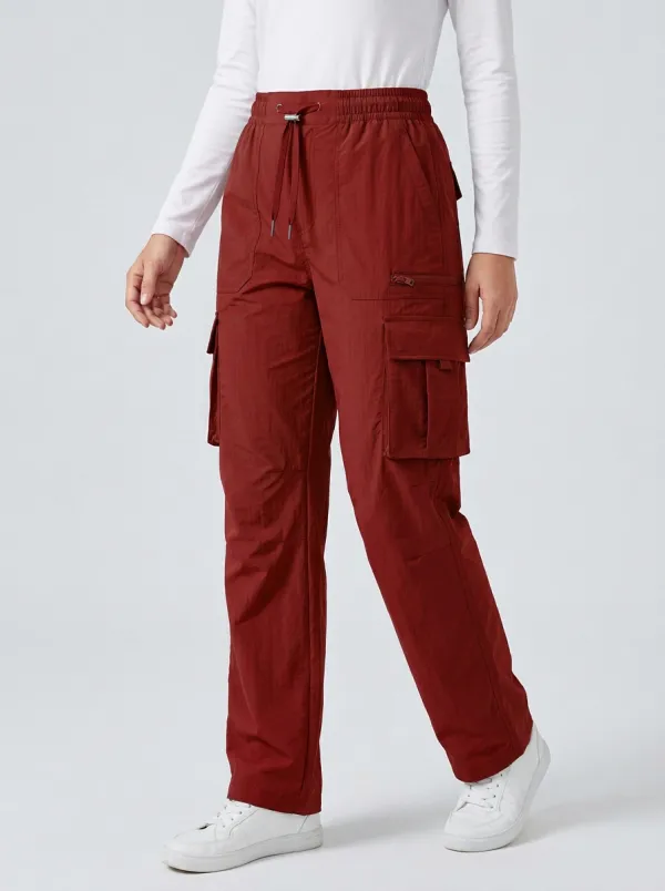 Women's Workwear Inspired Multi-Pocket Cargo Cargo Work Pants