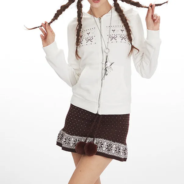 Hooded Zip-Front Casual Outerwear Jacket