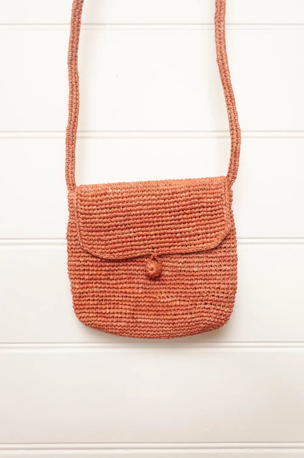 Woven Raffia Crossbody Bag