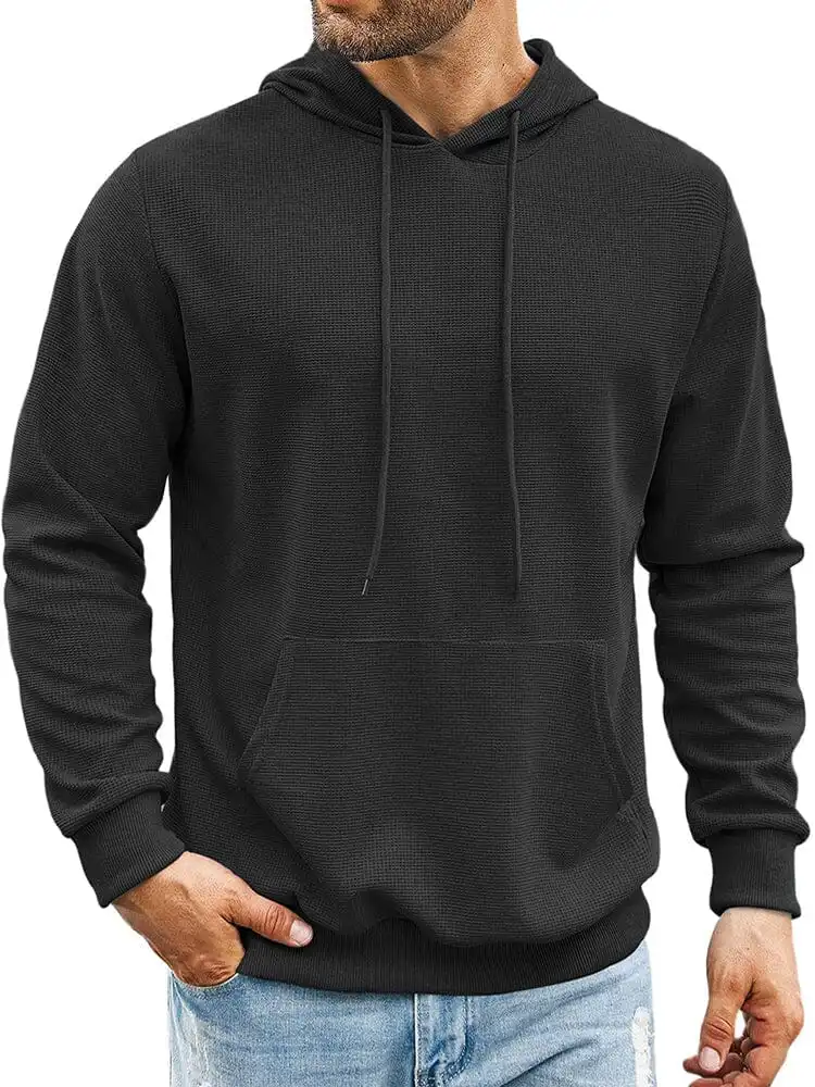 Classic Leisure Waffle Knit Hoodie