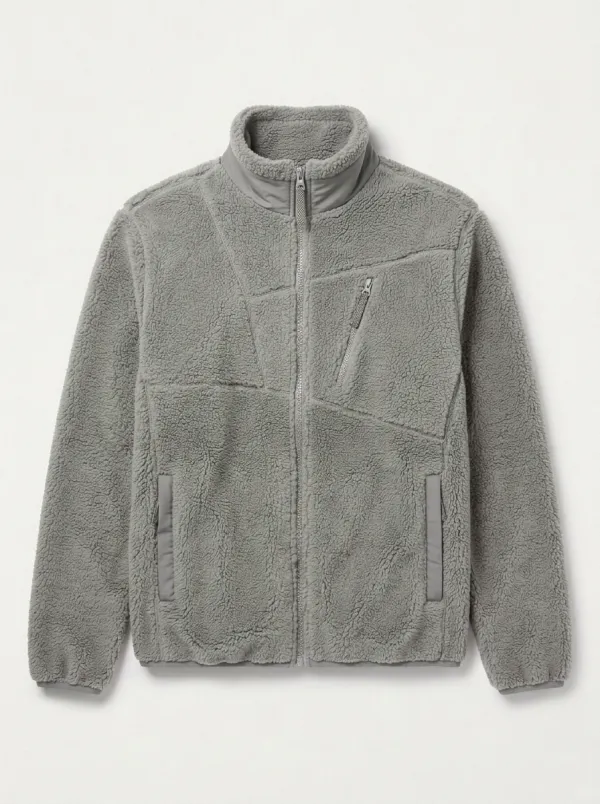 Forest Sherpa Fleece Collar Jacket