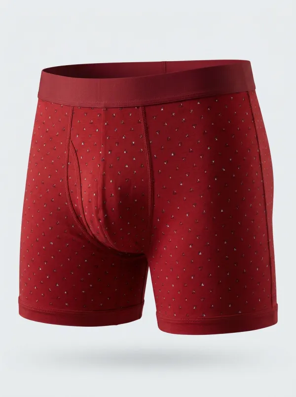 Men's Geometric Triangle Pattern 3-Pack Boxer Briefs