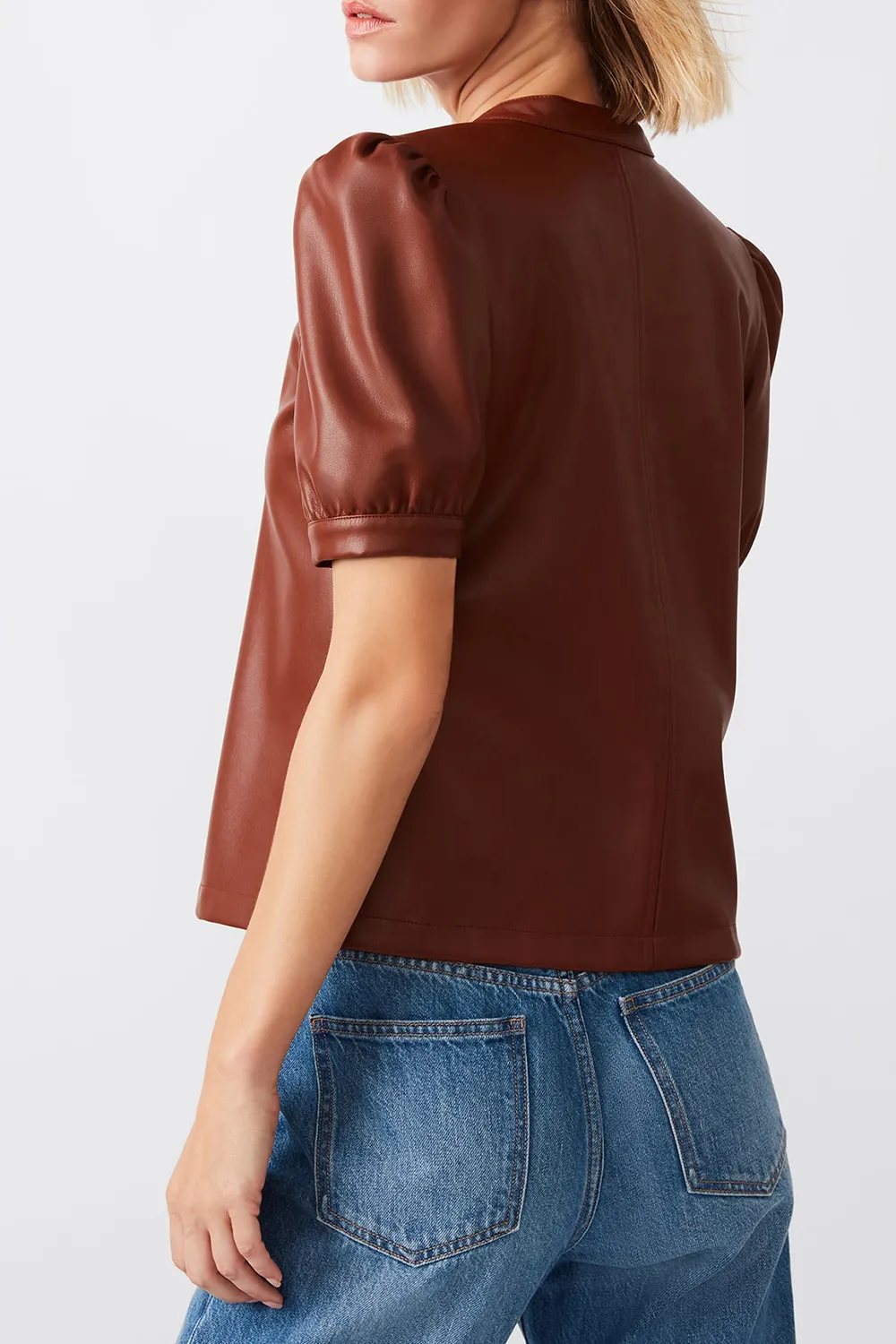 V-NECK TOP BLACK