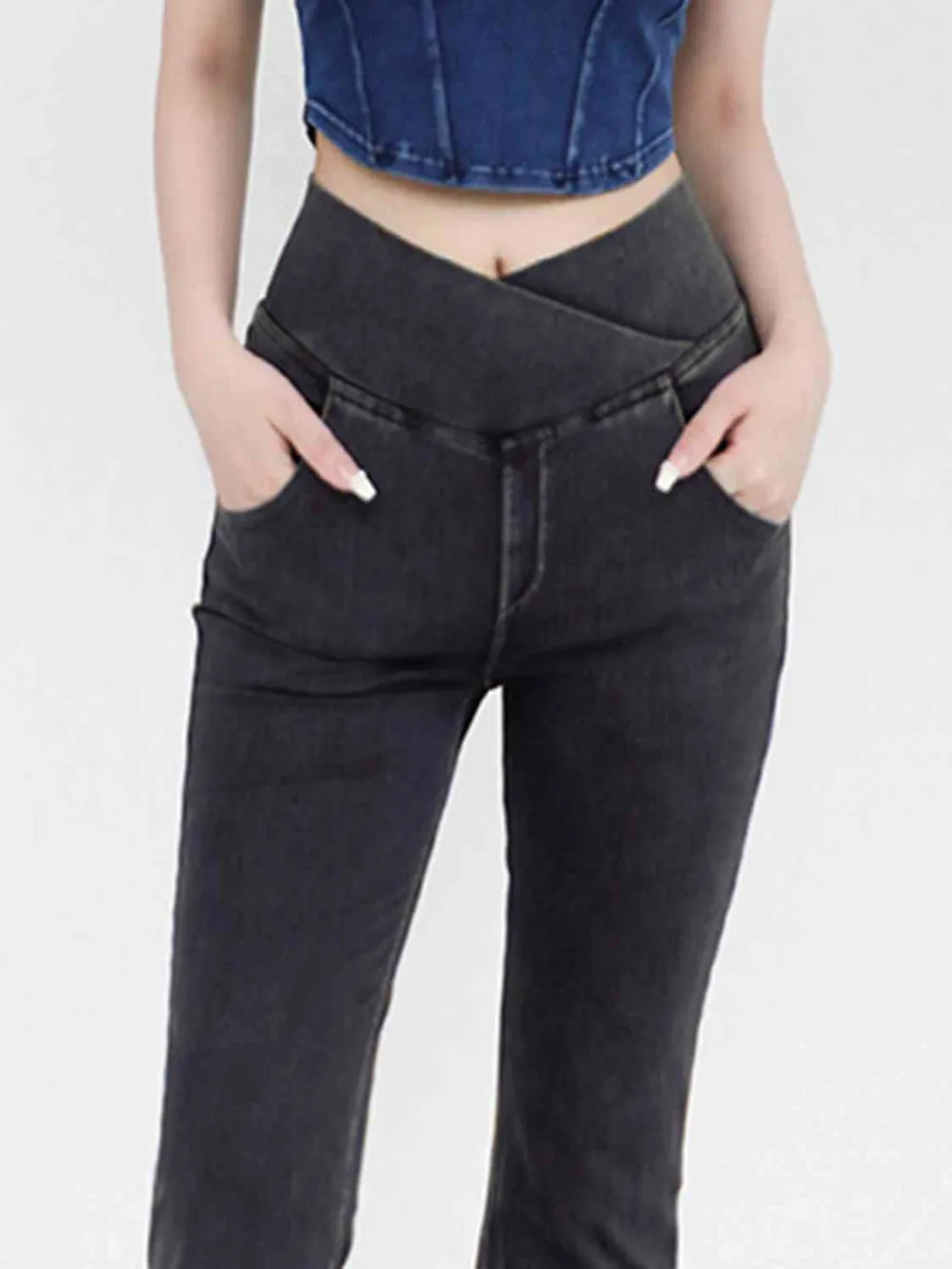 Short Sleeve Balanced Fit Denim Jeans