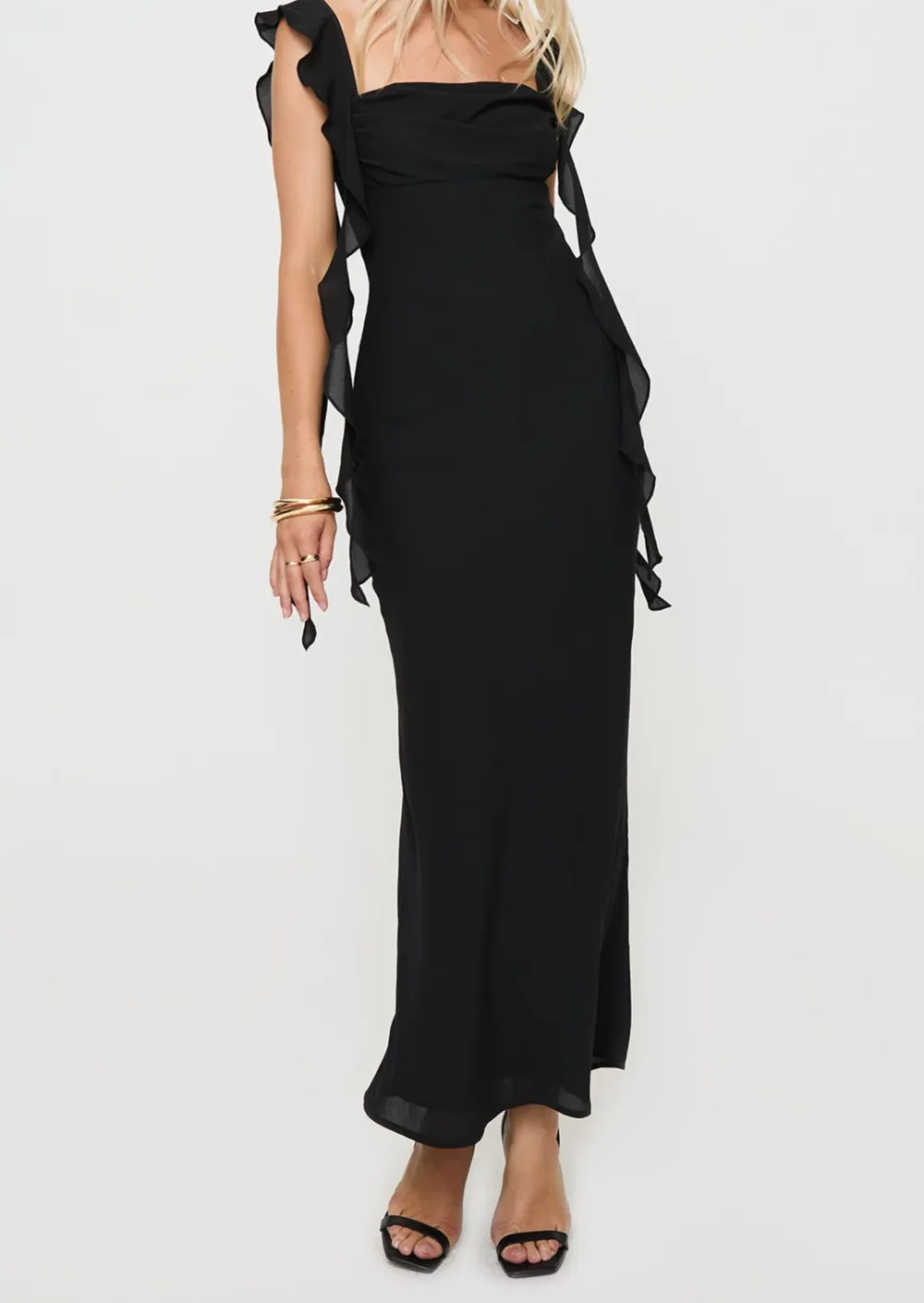 Smooth Maxi Tie Back Maxi Dress