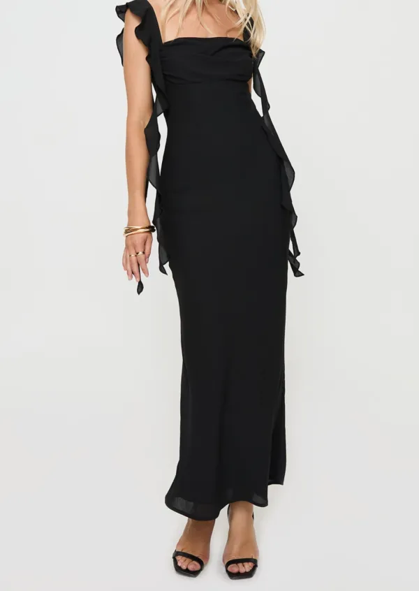 Smooth Maxi Tie Back Maxi Dress