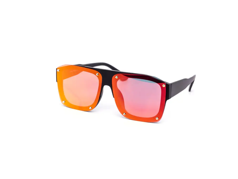 12-Pack Minimalist Rimless Square Burnt Mirror Sunglasses