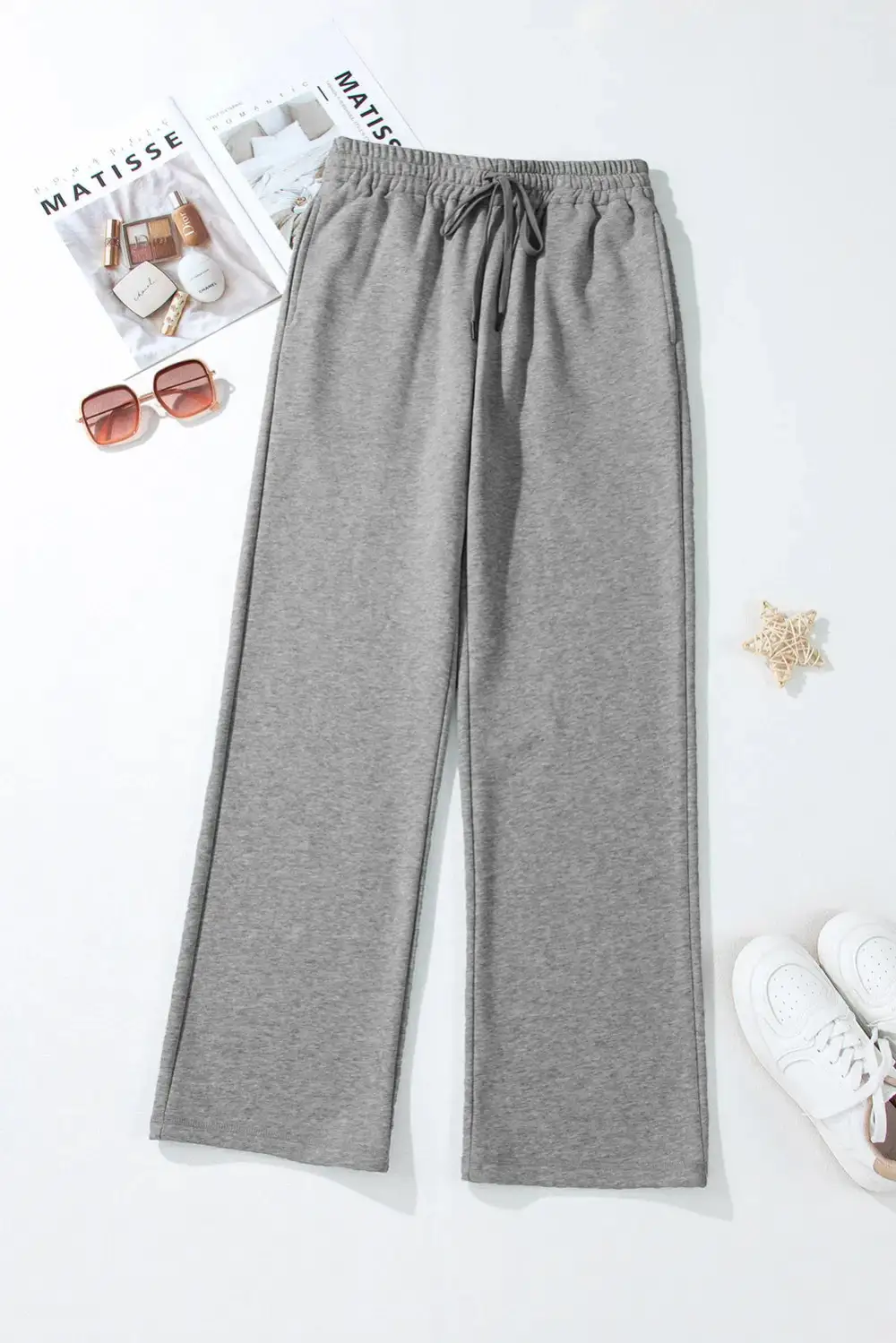 Everyday Drawstring Pocket Detail Pants