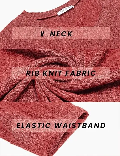 10PACK-Ribbed Pajama Short Sleeve Workout Set