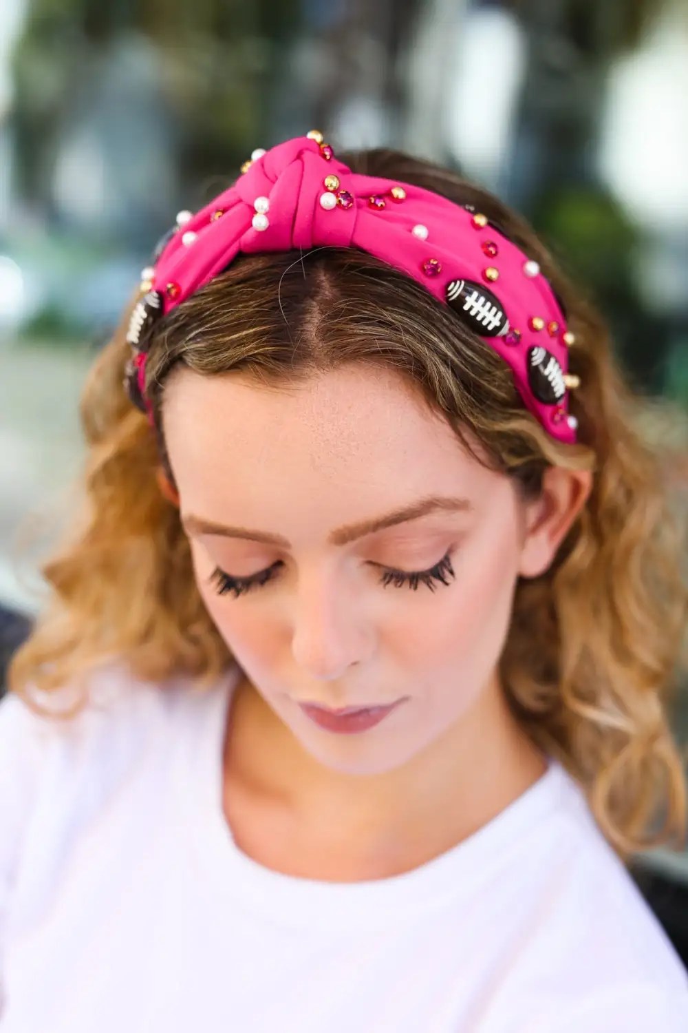 Top Knot Game Day Hair Headband