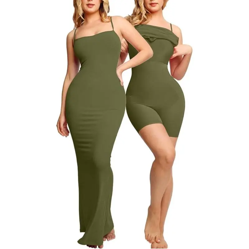 6PACK-Modal Built-In Shapewear Dresses