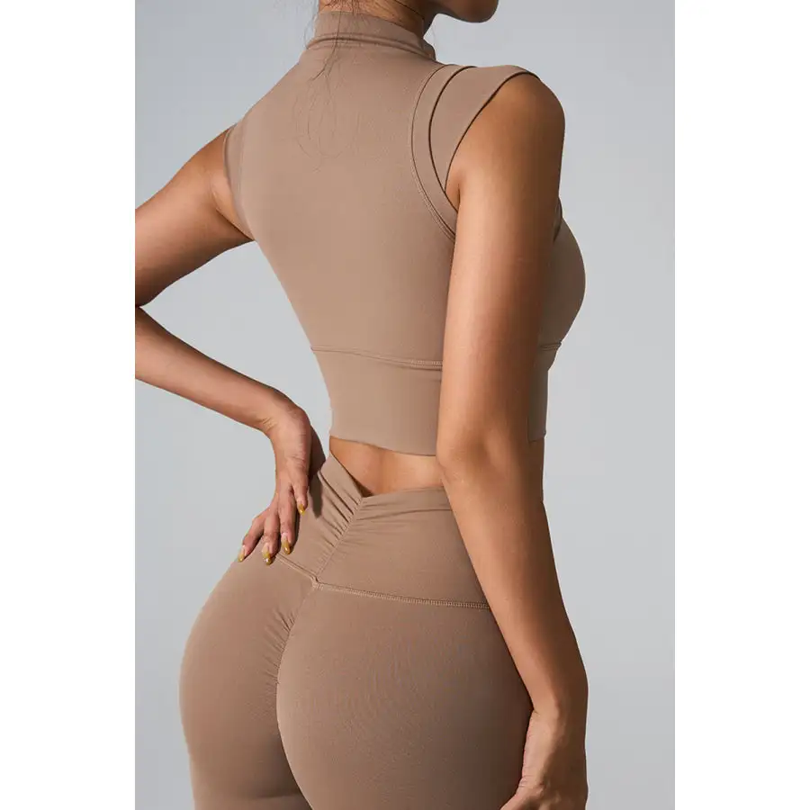 Mock Neck Active Tank